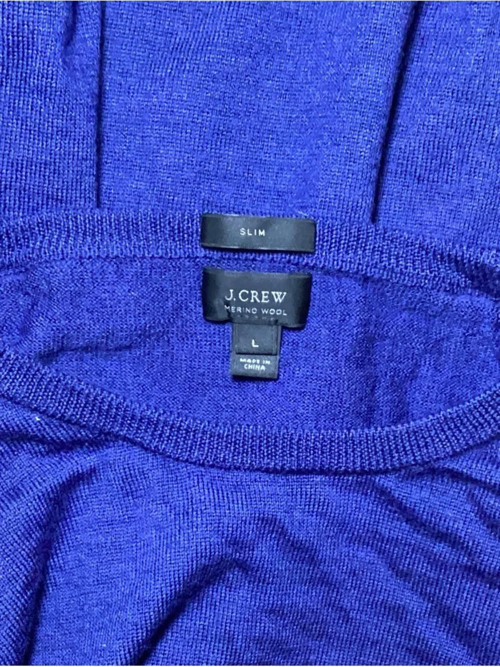 J. Crew Men's Crewneck Sweater in Royal Blue
